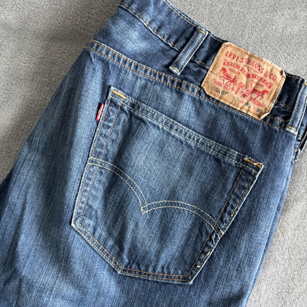 Levi Strauss 514 Straight‎ Fit Denim Jeans Mens Blue Size 40x30